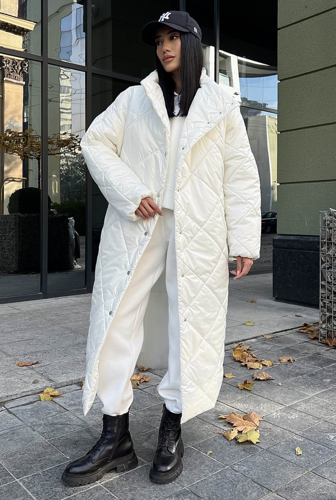 Зимове пальто Реммі білий