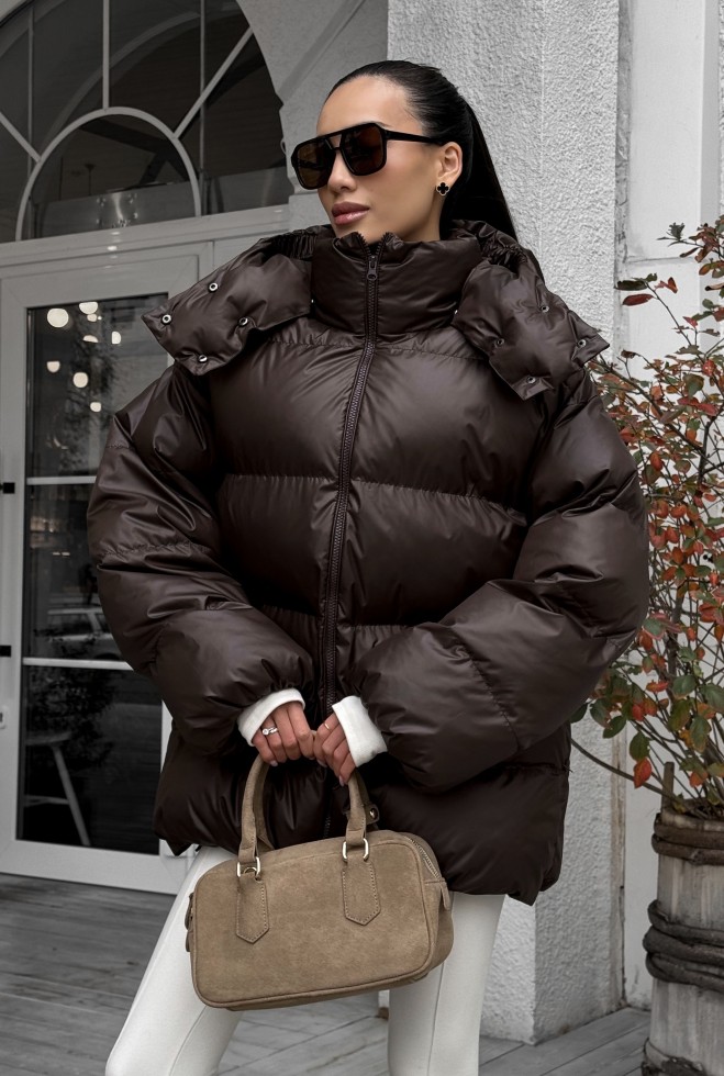 Пуховик Тайм шоколад Жадон