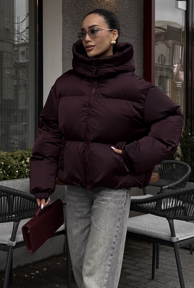 Пуховик Пуфі бургунді Жадон