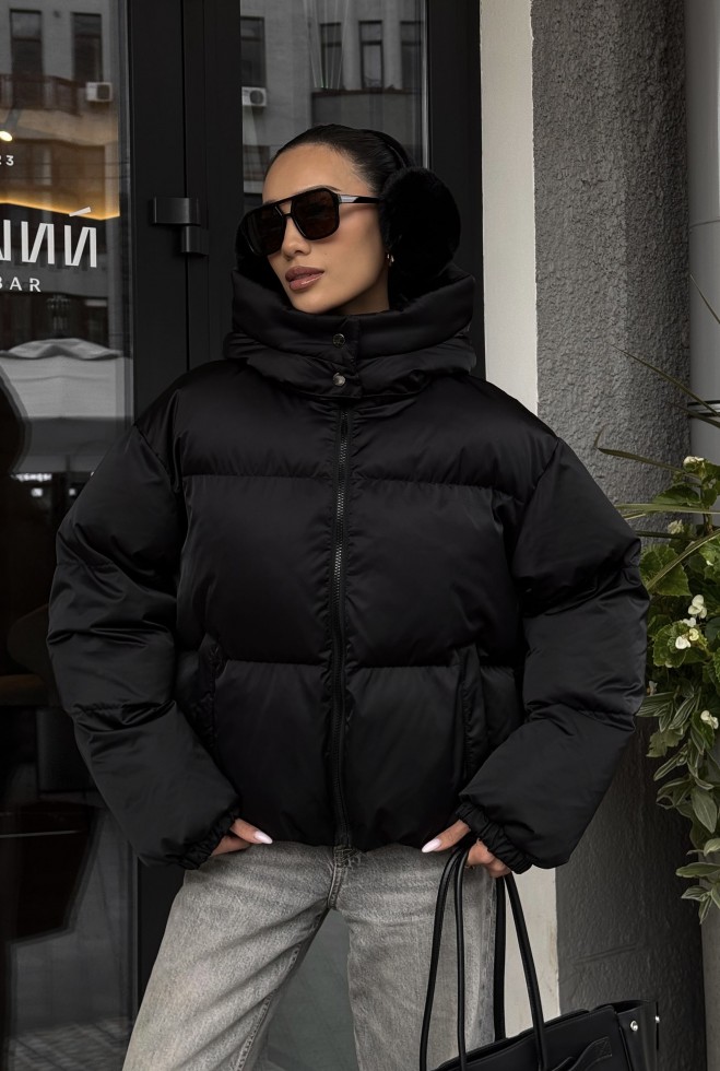 Пуховик Пуфі чорний Жадон