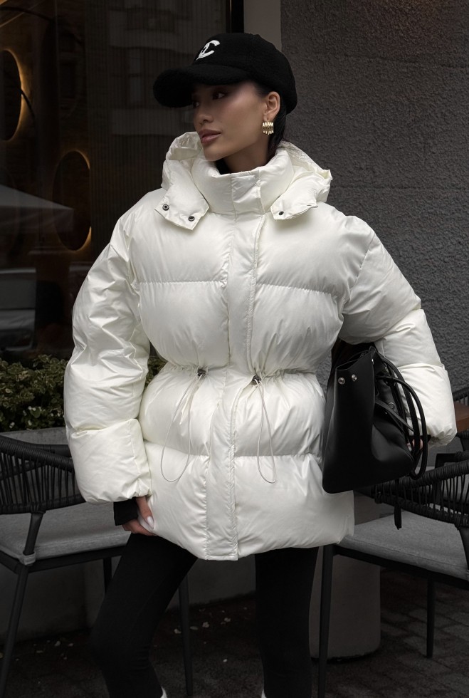 Пуховик Айс молочний Жадон