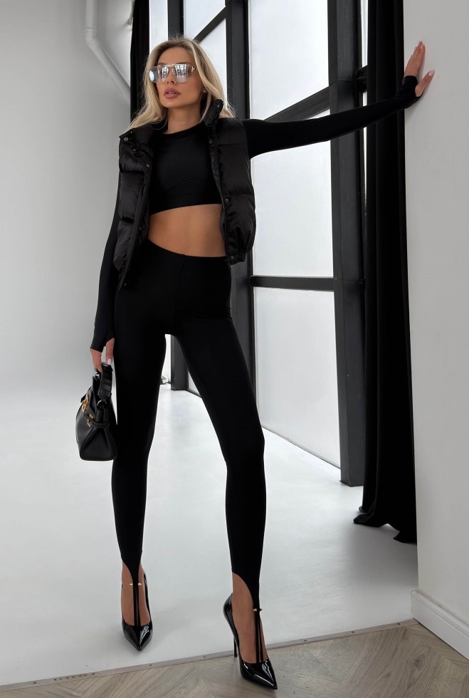 Легінси Лейс чорний