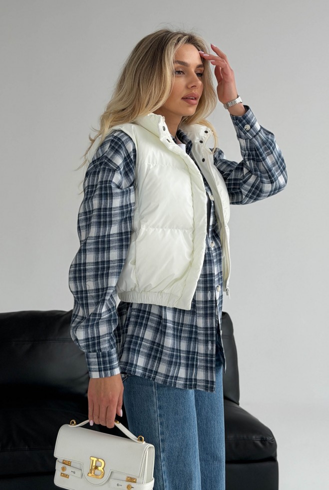 Жилет Скай молочний